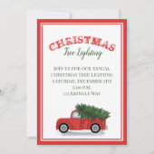 Rustige Antiek rode vrachtwagen - Klassiek Kaart (Voorkant)