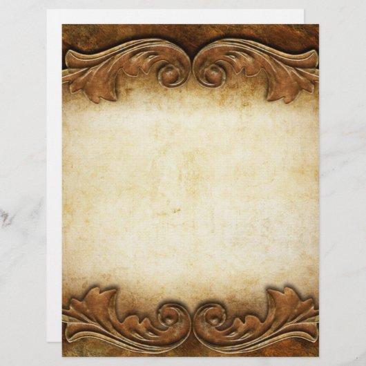 Rustige Antiek stijl Letterhead-banketbakkerij (Voorkant / Achterkant)