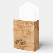 Rustige Antiek  Wereldkaart III Bedankdoosjes (Geopend)