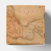 Rustige Antiek  Wereldkaart III Bedankdoosjes (Bovenkant)