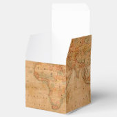 Rustige Antiek  Wereldkaart III Bedankdoosjes (Geopend)