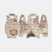 Rustige Antiek  Wereldkaart IV Bedankdoosjes (Uitgevouwen)