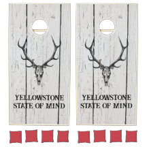 Rustige antler Cornhole Set - Yellowstone