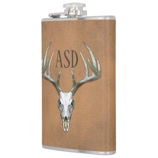 Rustige Antlers met Initialen Heupfles (Links)