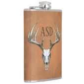 Rustige Antlers met Initialen Heupfles (Rechts)