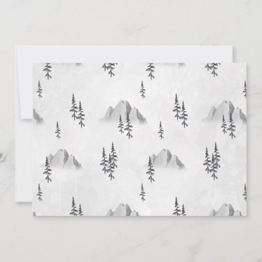 Rustige Arctische dieren | Uitnodiging tot Baby sh (Achterkant)