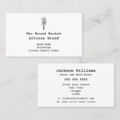 Rustige Artisan Bakery | Bundel tarwe Visitekaartje (Voorkant / Achterkant)