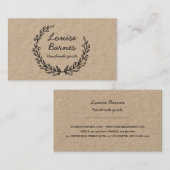 Rustige asymmetrische schaar op kraftvisitekaartje visitekaartje (Voorkant / Achterkant)