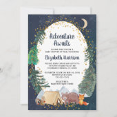 Rustige avontuur Night Sky Baby shower per post Kaart (Voorkant)