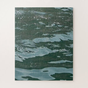 Rustige Azuurblauwe Oceaan Water Zeelandschap Mooi Legpuzzel