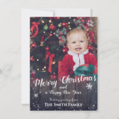 Rustige baby kerst feestdagenkaart (Voorkant)