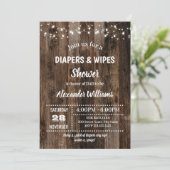 Rustige Baby-luierdouche Kaart (Staand voorkant)