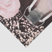 Rustige Baby Roze Blush Rozen Tissuepapier (Detail)