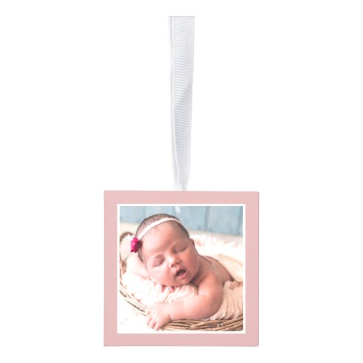 Rustige Baby roze fotocollage sneeuw Decoratie (Rechts)