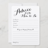 Rustige Baby shower Advice & Predictions Flat Card (Voorkant)