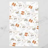 Rustige Baby shower Bingo Game Flyer (Achterkant)