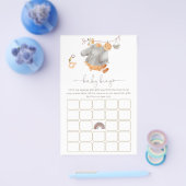 Rustige Baby shower Bingo Game Flyer (Enkel)