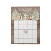 Rustige Baby shower Bingo Game Notitieblok (Linkerzijde)