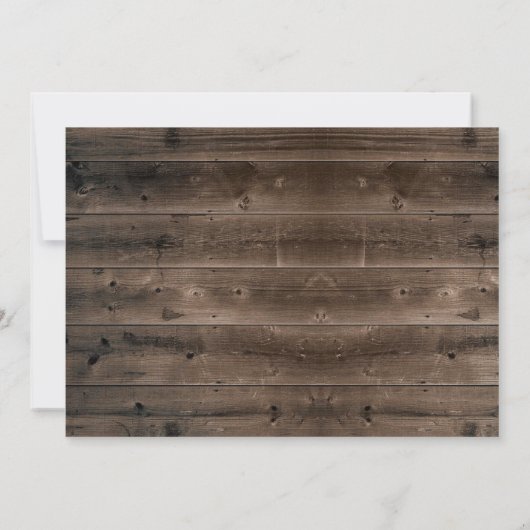 Rustige Baby shower met wijnloop en houten ladder Kaart (Achterkant)