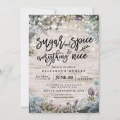 Rustige Baby shower, suiker, specerijen en alles,  Kaart (Voorkant)