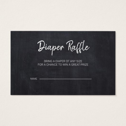 Rustige Baby shower van Chalkboard, Kaarten met lu Visitekaartje (Voorkant)