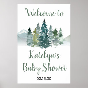 Rustige Baby shower voor avontuur Poster