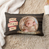 Rustige Baby Stats Photo Keepomwille Birth Details Kussen (Deken)