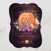 Rustige baby's van 1 september kleine pompoen kaart (Voorkant / Achterkant)