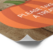 Rustige baby's zijn zoete Herfst pompoen Baby show Poster (Hoek)