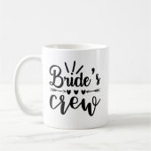 Rustige Bachelorette Calligrafie Brides Koffiemok (Links)