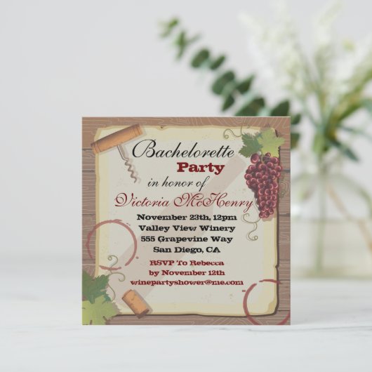 Rustige  Bachelorette-partij voor het testen van w Kaart (Staand voorkant)