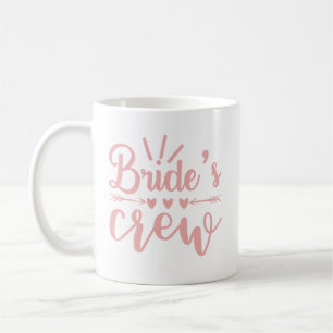 Rustige Bachelorette Roze Calligrafie Brides Koffiemok
