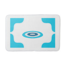 Rustige badmat met water rand