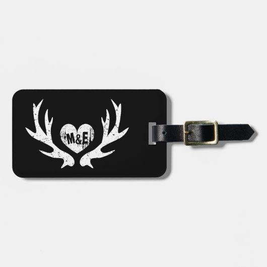 Rustige bagagelabel voor kankerherenantler (Voorkant horizontaal)