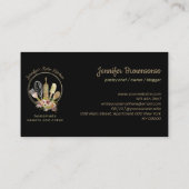 Rustige bakkerij Chef Home maakte eten Visitekaartje (Achterkant)