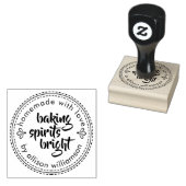 Rustige bakkerijspirits voor feestdagen rubberstempel (Gestempeld)