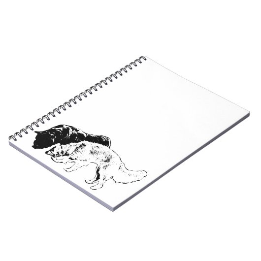 Rustige band in Silhouette Notitieboek (Linkerzijde)