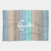 Rustige band Nautical Stripes & Anchor Theedoek (Horizontaal)