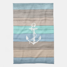 Rustige band Nautical Stripes & Anchor