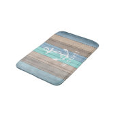 Rustige band Nautische strips en anker Badmat (Gekanteld)