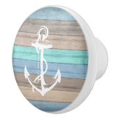 Rustige band Nautische strips en anker Keramische Knop (Rechts)