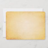 Rustige  banner Romantic Wedding Kaart (Achterkant)