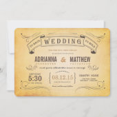 Rustige banner Romantic Wedding Kaart (Voorkant)