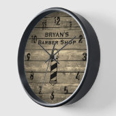 Rustige Barber Shop Large Clock (Hoek)