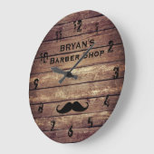 Rustige Barber Shop Large Clock Grote Klok (Hoek)