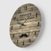 Rustige Barber Shop Large Clock Grote Klok (Hoek)