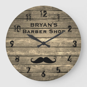 Rustige Barber Shop Large Clock Grote Klok