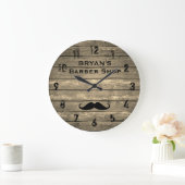 Rustige Barber Shop Large Clock Grote Klok (Huis)
