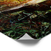 Rustige Barn en waterpomp Poster (Hoek)