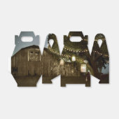 Rustige Barn & Tree Lights Wedding Favor Boxes Bedankdoosjes (Uitgevouwen)